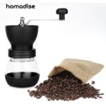 GRINDER KOPI MANUAL DENGAN WADAH KOPI BAHAN KACA